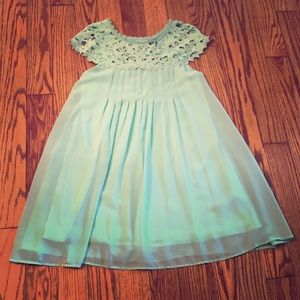 Mint green sheath dress